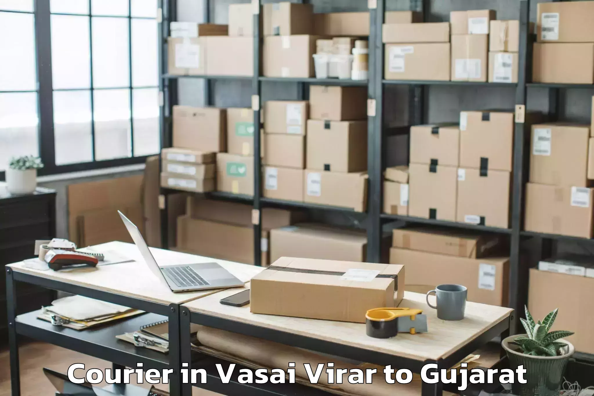 Book Vasai Virar to Kadi Courier Online